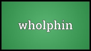 Wholphin Meaning [upl. by Lledyr]