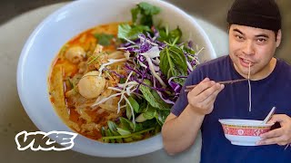 How To Make Khao Poon A Spicy Lao Soup [upl. by Martinsen325]