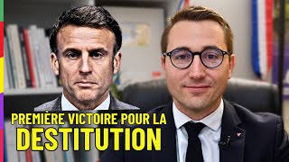 Macron panique  première victoire pour la DESTITUTION [upl. by Dorran]