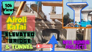 Airoli Katai Freeway  Airoli Kalyan Elevated Corridor Construction Update Airoli Side  DEC 2020 [upl. by Harneen]