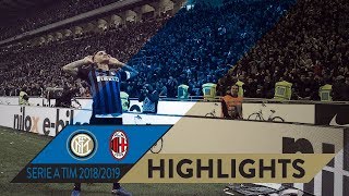 INTER 10 MILAN  HIGHLIGHTS  Icardi decides the DerbyMilano  Matchday 09 Serie A TIM 201819 [upl. by Ylloj]