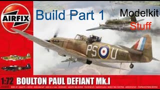 Airfix 172 Boulton Paul Defiant Mk1 Build Part 1 [upl. by Griffith383]