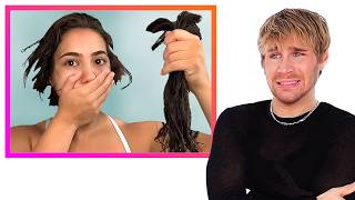 Hairdresser Reacts To DIY Haircut DISASTERS [upl. by Elberta]