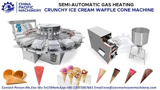 Waffle Cone MakerWaffle Cone and Waffle Bowl MakerIce Cream Cone MachineSugar Cone Maker [upl. by Cecilius507]