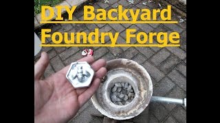 DIY Backyard Foundry Forge for Casting Aluminum amp Copper [upl. by Ecneitap]