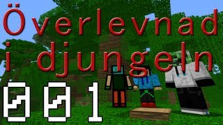 Minecraft  Överlevnad i djungeln del 1 Svenska [upl. by Annaoy]