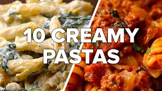 10 Creamy amp Satisfying Pasta Dishes [upl. by Lally]