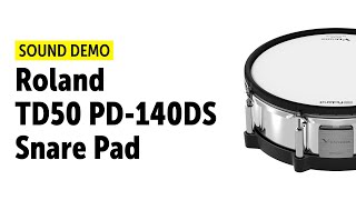 Roland TD50 PD140DS Snare Pad Performance Demo [upl. by Hillier]