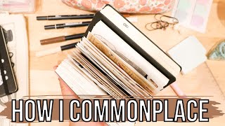 How I Commonplace in my Commonplace Notebooks  Commonplace Book [upl. by Eiramanna]