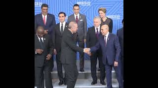 President Erdogan participated in a family photo with the leaders attending the BRICS Summit [upl. by Alrats263]