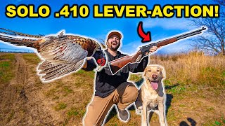 SOLO 410 LEVERACTION Pheasant Hunting Challenge Catch Clean Cook  Limited Out [upl. by Nastassia981]