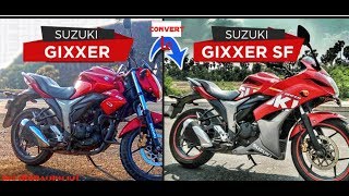 Suzuki Gixxer 155  Modified To  Suzuki Gixxer SF [upl. by Lerej452]