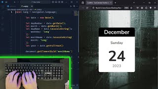 Creating a Sentimental Calendar with HTML CSS amp JavaScript [upl. by Rhynd]