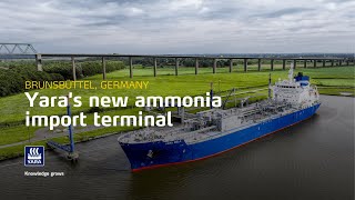 Yaras new ammonia import terminal in Brunsbüttel Germany [upl. by Renie]