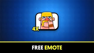 4 FREE Exclusive Emotes  Clash Royale [upl. by Kila]