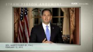 Straw Person Argument Rubio vs Obama [upl. by Story188]