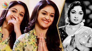 Keerthy Suresh Cutely Imitates Savitri  Nadigayar Thilagam Interview  Mahanati [upl. by Nemajneb356]