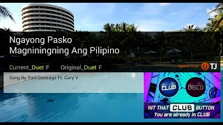 Ngayong Pasko Magniningning Ang Pilipino  Toni Gonzaga Ft Gary V  Karaoke  HD [upl. by Nivan874]