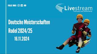 Winterberg  Deutsche Meisterschaft im Rodel 202425 [upl. by Leyes]