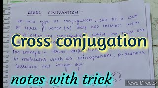 Cross conjugation notes with easy understanding organic chemistry notes MSc semester notes [upl. by Niwled]