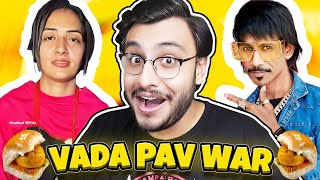 VADA PAV GIRL WAR IN DELHI [upl. by Timi]