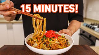 This 15 Minute Japanese Yaki Udon Will Change Your LIFE [upl. by Uhej24]