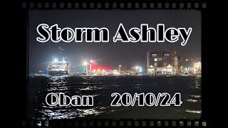 Storm Ashley Oban 20 October 2024 [upl. by Akahc]