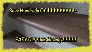 Making Stair Nosings from Vinyl Plank Flooring [upl. by Asenaj377]