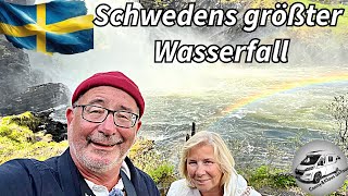 209 Schwedens größter Wasserfall wir stehen wieder einsam am See auf zum Wildmarksvägen [upl. by Karissa]