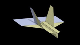 Wildebeest Paper Airplane 3D Folding [upl. by Waller434]