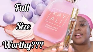 🍬New Kayali Vanilla Candy Rock Sugar Review newrelease hudabeauty shopping perfume unboxing [upl. by Anahsat]