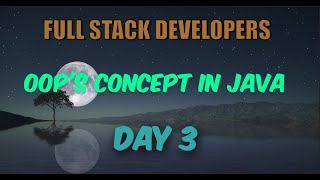 OOPS CONCEPTS IN JAVA  DAY 3 060924 [upl. by Decato338]