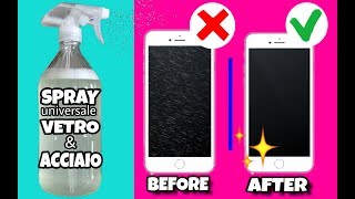 SPRAY MULTIUSO SMARTPHONE fai da te  liquido universale vetri e acciaio [upl. by Asiled115]