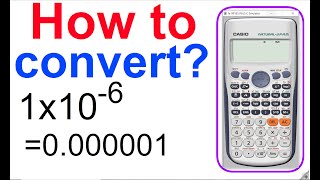 how to convert scientific notation to standard normal form in calculatorscientific to decimal form [upl. by Niac96]