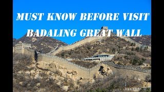 Badaling Great Wall selfguide tip How to reach from Beijing how to avoid the crowd [upl. by Gibrian433]