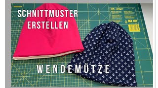 DIY Schnittmuster für Anfänger Wendemütze Beanie für jede Größe erstelleneinfachampschnell [upl. by Maximilian]