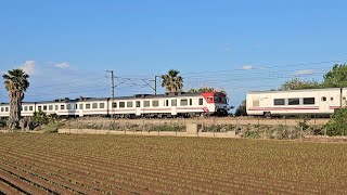 4K Encreuament Talgo 6 amb Camello 592 a Alboraia València 21052024 [upl. by Froemming]