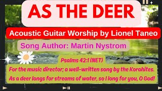 AS THE DEERPsalms 421Martin Nystrom Solo Acoustic Guitar Worship instrumental with lyric [upl. by Nylia]