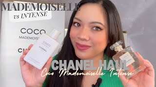 Chanel Coco Mademoiselle perfume haul  Coco Mademoiselle INTENSE perfume and body lotion review [upl. by Dalston335]