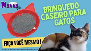 BRINQUEDO caseiro para GATOS Faça você mesmo MUITO FÁCIL 🐱⚽️ [upl. by Truda]