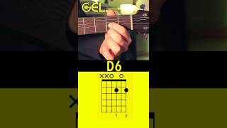 D6 Akkord auf Gitarre So Einfach gitarre akustikgitarre gitarrelernenonline akkorde [upl. by Nyram817]