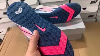 Nike Air Zoom Mercurial Superfly 10 Elite TF Artificial Turf Soccer Shoes  WhitePinkBlue [upl. by Eadmund]