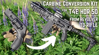 T4E Carbine Conversion Kit for HDR 50  TR 50 NEW 2024 airgun [upl. by Atims143]