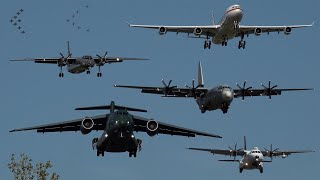 Hundreds of different military aircraft and planes landing at RIAT [upl. by Robbi520]