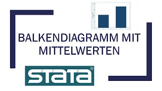 Stata 104 Balkendiagramm mit Mittelwerten [upl. by Anilosi536]