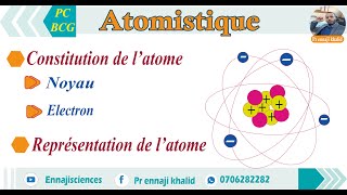 Atome et ses constituants cours et exemples [upl. by Ashli]