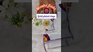 Gold plated RINGSPART2💍meesho meeshojewellary meeshofinds shortvideo youtubeshorts shorts [upl. by Asiram]