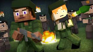 Steve Went To The Army  Alex and Steve Life Minecraft Animation [upl. by Mona]