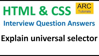 HTML CSS Interview Questions and Answers  6  html css interview questions freshers [upl. by Kcirde]