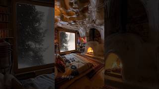 Cozy Bedroom With Fireplace explore wanderingphotographers fireplacesounds travelphotographer [upl. by Carlyn]